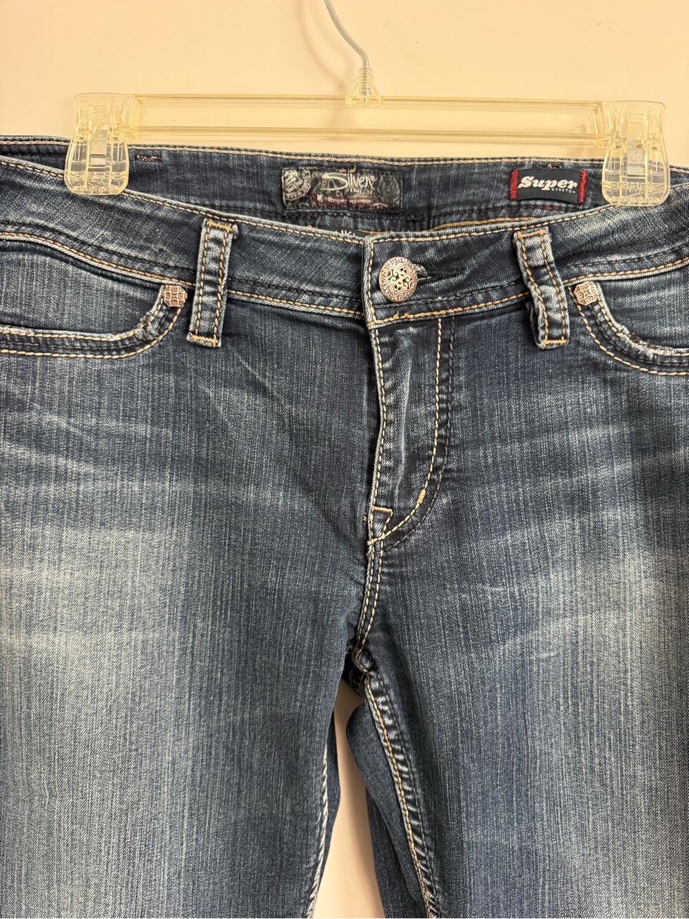 Women’s Dark Blue Slim Fit Jeans - Picture 3 of 11